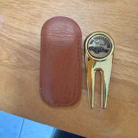 Rustico Golf Log Scorecard Holder Set Leather Brown w/Kaweco Pencil greens tool - Picture 3 of 7